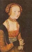 The Princesses Sibylla, Emilia and Sidonia of Saxony (Detail of portrait of Sidonia